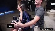 WIFEY Stunning Hotwife Amiee Cambridge Gets Stretched Out By Monster BBC While Holding Hubby's Hands