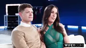 WIFEY Stunning Hotwife Amiee Cambridge Gets Stretched Out By Monster BBC While Holding Hubby's Hands