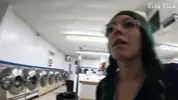 I Locked my Clothes in the Dryer at a Public Laundromat | ENF Public Masturbation and SQUIRT