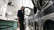 I Locked my Clothes in the Dryer at a Public Laundromat | ENF Public Masturbation and SQUIRT