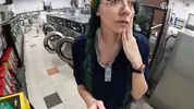 I Locked my Clothes in the Dryer at a Public Laundromat | ENF Public Masturbation and SQUIRT