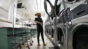 I Locked my Clothes in the Dryer at a Public Laundromat | ENF Public Masturbation and SQUIRT