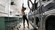 I Locked my Clothes in the Dryer at a Public Laundromat | ENF Public Masturbation and SQUIRT