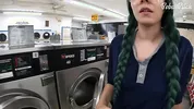 I Locked my Clothes in the Dryer at a Public Laundromat | ENF Public Masturbation and SQUIRT