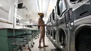 I Locked my Clothes in the Dryer at a Public Laundromat | ENF Public Masturbation and SQUIRT