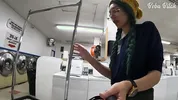 I Locked my Clothes in the Dryer at a Public Laundromat | ENF Public Masturbation and SQUIRT