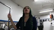 I Locked my Clothes in the Dryer at a Public Laundromat | ENF Public Masturbation and SQUIRT