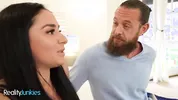 REALITYJUNKIES - Sheena Ryder Tries A Dick For The First Time & Gets A Dripping Creampie From Brad