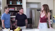 Horny Roommate Convinces Me to Fuck My Best Friend's Ass - Bi MMF - Steve Rickz, Sage Roux, Lucy Foxx