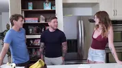 Horny Roommate Convinces Me to Fuck My Best Friend's Ass - Bi MMF - Steve Rickz, Sage Roux, Lucy Foxx