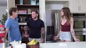 Horny Roommate Convinces Me to Fuck My Best Friend's Ass - Bi MMF - Steve Rickz, Sage Roux, Lucy Foxx