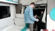 BangVan - Pretty Brunette Olivia Zlota Joins Jennifer Mendez and Charlie Dean on Their Threesome RV Ride