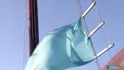 Two luxurious milfs on a yacht taking turns in overturned sex position in a threesome