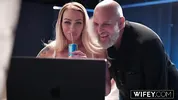 WIFEY Gorgeous Blonde Hotwife Saint LaRose Has Her Very First BBC While Holding Hubby's Hand