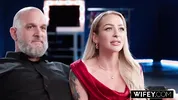WIFEY Gorgeous Blonde Hotwife Saint LaRose Has Her Very First BBC While Holding Hubby's Hand