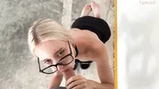 Unknown blonde fucks in a parking lot in plain sight