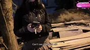 Nymphomaniac slut gave her ass fuck for a bunch of energy drink cans