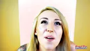 Olyssia Slim Blonde Inked Coed Wet Rimjob Intense Ass!