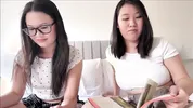 Asian Schoolgirl Step Sisters Take Study Break - Uwu Tofu & Sakura - Family Therapy - Alex Adams