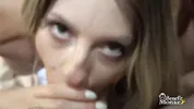 Two mouths one cock – Rebecca Volpetti and Shine take turns sucking and drooling | Benefit Monkey
