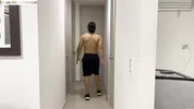 flirting with my stepbrother - huge cock, bbw - in Spanish
