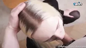Slutty Secretary Sucks and Fucks Boss' Dick - Facial Cumshot