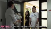 Cuckold shares his sexy brunette wife with a real estate agent for a discount