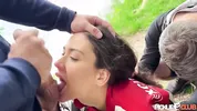 PickupClub - A Rich Guy Picks Up a Sexy Brunette Vixi Rafi and Makes her Cheat in Front of her Cuck Boyfriend!