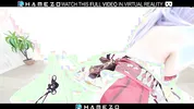Long haired Japanese babe Cocona Himekawa rubs her wet pussy and moans in pleasure in VR.