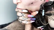 Good girl making BEST CLOSE UP SPLIT TONGUE BLOWJOB 4K ASMR with BIG SHOT