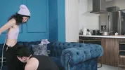 Step sister came to visit and was fucked in her pussy