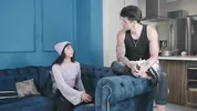 Step sister came to visit and was fucked in her pussy