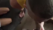 Bi threesome - a married couple agreed to visit a stranger who fucked them hard