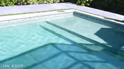GOTH FRENCH BABE needs help removing her bikini - Effy Cutie