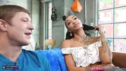 "We're Not Related"- Ebony Stepsis Drilled By Ginger Stepbro - Harley Dean - MyPervyFamily