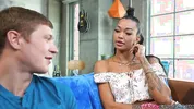 "We're Not Related"- Ebony Stepsis Drilled By Ginger Stepbro - Harley Dean - MyPervyFamily