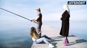 Blonde MILF Risky Fuck with Horny Fisherman - LATINA MILF
