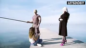Blonde MILF Risky Fuck with Horny Fisherman - LATINA MILF