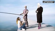 Blonde MILF Risky Fuck with Horny Fisherman - LATINA MILF