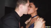 Brazilian brunette gets rough kitchen sex and hot facial cum