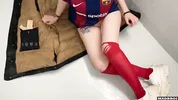 A Barcelona Supporter Fucked By PSG Fan in The Corridors Of The Football Stadium !!!