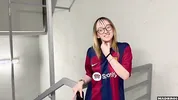 A Barcelona Supporter Fucked By PSG Fan in The Corridors Of The Football Stadium !!!