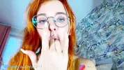 Skinny redhead managed to fit 4 dildos inside herself