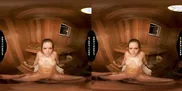 BRAZZERS VR - Kimber Woods Oils You Up And Takes A Sweaty Ride On Your Hard Cock In A Sauna