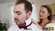 RIM4K. Threesome with the Bride and her Friend