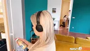 NastyClub - Venezuelan Latina Lucy Mendez pickup scene with engaged dude