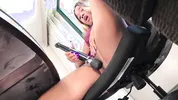 I always sneak and play with my pussy when the boss is away