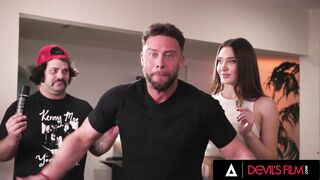 DEVILS FILM - Ella Reese Teases Horny Housemate Seth Then Breaks Script For Cheating Fuck On Set