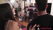 DEVILS FILM - Ella Reese Teases Horny Housemate Seth Then Breaks Script For Cheating Fuck On Set