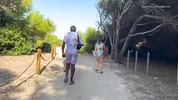 Behind the scenes on holiday. Sun, sea and fucking outside